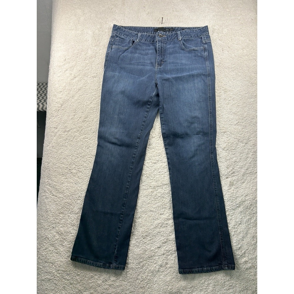 Calvin Klein Jeans‎ Women's 32/14 Blue Lean Boot Mid Rise Sexy Boho Back Pocket